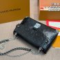 ï¿¥ 160 Folding BoxNew LV Cruise Series Black Silver LuxuryBlack embossing+silver met