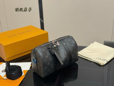 &iuml;&iquest;&yen; 200 with folding box airplane boxSize 27  17cmLV Keepall New Pillow BagBlack gr