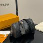 ï¿¥ 200 with folding box airplane boxSize 27 17cmLV Keepall New Pillow BagBlack gr