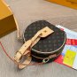 &iuml;&iquest;&yen; 235 Airplane BoxLV Petite Malle Boite Chapeau Hard Round Cake BagClassic Monogram c