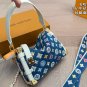 &iuml;&iquest;&yen; 265 Airplane BoxLV new denim small boxGu Ailing's same style showCan be carried b
