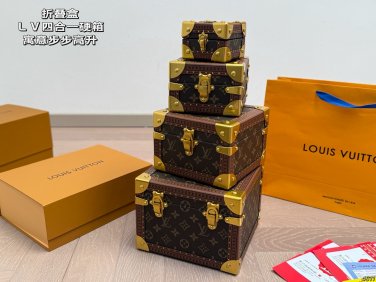 &iuml;&iquest;&yen; 1190 Folding BoxLouis Vuitton LV Four in One Hard BoxCan be used as a watch box, je