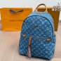 ï¿¥135LV Louis Vuitton denim backpackSatisfy daily needs and liberate handsVersatile