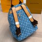 ï¿¥135LV Louis Vuitton denim backpackSatisfy daily needs and liberate handsVersatile