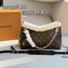180 Complete Gift Boxessize：26×18LV Carryall BB 25SKI Ski Series Canvas Wool Chain B