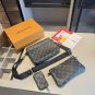 185 New ArrivalsHigh end goods fully packaged LV counter new black flower green series