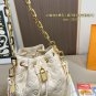 190 fold box microfiber leather 163 variable code chipLV25 Winter New Luxury BagFavori