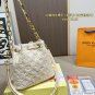 190 fold box microfiber leather 163 variable code chipLV25 Winter New Luxury BagFavori