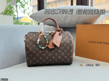 205 Complete Gift Boxsize&iuml;&frac14;�30&Atilde;�22LV Speedy 30 Pillow Bag Handheld Shoulder Cross Trave