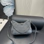 205 with folding boxSize 28.15CMLV denim cow horn bag with classic embossed design and