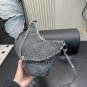 205 with folding boxSize 28.15CMLV denim cow horn bag with classic embossed design and