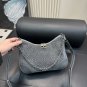 205 with folding boxSize 28.15CMLV denim cow horn bag with classic embossed design and