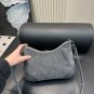 205 with folding boxSize 28.15CMLV denim cow horn bag with classic embossed design and