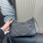205 with folding boxSize 28.15CMLV denim cow horn bag with classic embossed design and