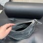 205 with folding boxSize 28.15CMLV denim cow horn bag with classic embossed design and