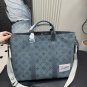 230 (without box)Size 45.34cmLv denim tote bag travel bag, embossed with Monogram patt