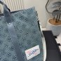230 (without box)Size 45.34cmLv denim tote bag travel bag, embossed with Monogram patt