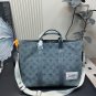 230 (without box)Size 45.34cmLv denim tote bag travel bag, embossed with Monogram patt