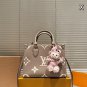 Accessories P195LV Onthego 25cm embossed jungle bagFashion tote bag elephant grayFol