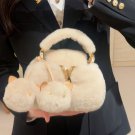 Adored by LV's new plush cap#How could a handbag have such a cute bagThe furry texture