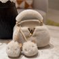 Adored by LV's new plush cap#How could a handbag have such a cute bagThe furry texture_2280
