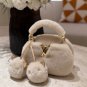 Adored by LV's new plush cap#How could a handbag have such a cute bagThe furry texture_2280