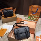 Chip version P220 with folding box size 20  13LV Mini Satchel Black Flower Postman Bag
