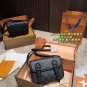 Chip version P220 with folding box size 20  13LV Mini Satchel Black Flower Postman Bag