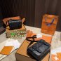Chip version P220 with folding box size 20 13LV Mini Satchel Black Flower Postman Bag