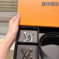 Double ended P200 steel buckleHigh version! Belt [Heha] LV Leather Belt~The hottest vers