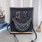 Great value box set  Lv Crescent Moon Card bag lipstick pouchSize 22  12cm p140