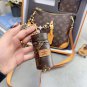 Great value box set  Lv croissant Card bag lipstick pouchSize 25  21cm