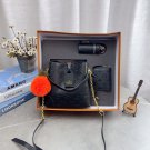 Great value box set  Lv Nano Bucket Bag Card bag Slogan pack pendantSize 21  20cm