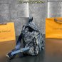 Large P175Small P170LV Louis Vuitton backpackThe LVChristopher denim denim backpack