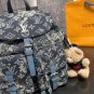 Large P175Small P170LV Louis Vuitton backpackThe LVChristopher denim denim backpack