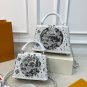 Large size 215, small size 185 with folding gift box LV Capucines Moonlight star embroider