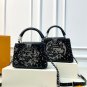 Large size 215, small size 185 with folding gift box LV Capucines Moonlight star embroider