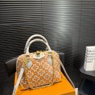 Large size P190, small size P180 with folding box LV gold and white flower shell handbag