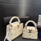 Large size P195, small size P185 with folding box, pure leather LV Capucines noblewoman ba_1935