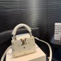 Large size P195, small size P185 with folding box, pure leather LV Capucines noblewoman ba_1935