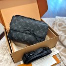 Leather P210Folding gift box packagingLV Steamer Postman BagWarm, delicate, handsome