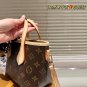 Leather version counter packaging P160LV's new ultra mini Neverfull BB is both milk and