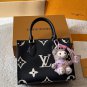 Leather version p145LV Onthego Jungle PackFolding gift box original single quality Lv