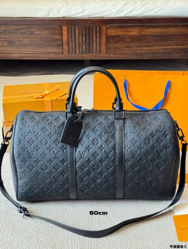 Leather version p150p145p140High version travel bagSuper Cool LV Keepall Vintage Tra