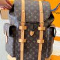 Leather version p160LV Louis Vuitton  Christopher BackpackDear friends, today we brin