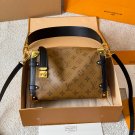Leather version p205Gu Ailing's same style showcase small boxLV Side Trunk Valley Aili
