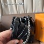 Leather version P260LV Neoonoe Bucket BagLV Neoonoe bucket bag, black Monogram embosse