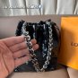 Leather version P260LV Neoonoe Bucket BagLV Neoonoe bucket bag, black Monogram embosse