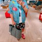 LV denim shopping bag
