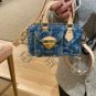 LV denim small pillow bag nano washed denim